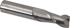 Accupro - 5/8", 2 Flute, Single End, Solid Carbide, 0.03" Corner Radius End Mill - 3-1/2" OAL, 40° Helix, Right Hand Flute, 1-1/4" LOC, Right Hand Cut - Eagle Tool & Supply