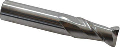 Accupro - 5/8", 2 Flute, Single End, Solid Carbide, 0.06" Corner Radius End Mill - 3-1/2" OAL, 40° Helix, Right Hand Flute, 1-1/4" LOC, Right Hand Cut - Eagle Tool & Supply