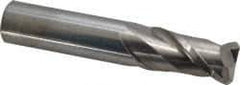 Accupro - 3/4", 2 Flute, Single End, Solid Carbide, 1/8" Corner Radius End Mill - 4" OAL, 40° Helix, Right Hand Flute, 1-1/2" LOC, Right Hand Cut - Eagle Tool & Supply