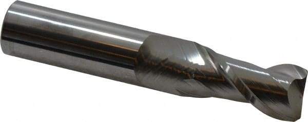 Accupro - 3/4", 2 Flute, Single End, Solid Carbide, 0.06" Corner Radius End Mill - 4" OAL, 40° Helix, Right Hand Flute, 1-1/2" LOC, Right Hand Cut - Eagle Tool & Supply