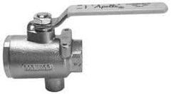 Apollo - 2" Pipe, Full Port, Bronze Standard Ball Valve - 2 Piece, Inline - One Way Flow, FNPT x FNPT Ends, Lever Handle, 125 WOG - Eagle Tool & Supply