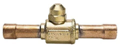 Apollo - 3/8" Pipe, Full Port, Brass UL Listed Ball Valve - Inline - Two Way Flow, Tube O.D. x Tube O.D. Ends, Cap Handle, 500 WOG - Eagle Tool & Supply