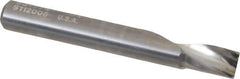 Onsrud - 1/4" Cutting Diam x 3/8" Length of Cut, 1 Flute, Upcut Spiral Router Bit - Uncoated, Right Hand Cut, Solid Carbide, 2" OAL x 1/4" Shank Diam, Single Edge, 21° Helix Angle - Eagle Tool & Supply