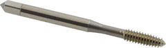 OSG - #10-24 UNC H2 Thread Limit Plug Thread Forming Tap - Cobalt, Bright Finish, 2-3/8" OAL, 7/8" Thread Length, Right Hand Thread, Series HY-PRO NRT - Eagle Tool & Supply