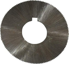 Made in USA - 1-3/4" Diam x 0.006" Blade Thickness x 5/8" Arbor Hole Diam, 132 Tooth Slitting and Slotting Saw - Arbor Connection, Right Hand, Uncoated, High Speed Steel, Concave Ground, Contains Keyway - Eagle Tool & Supply