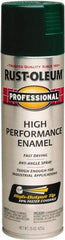 Rust-Oleum - Hunter Green, Gloss, Rust Proof Enamel Spray Paint - 14 Sq Ft per Can, 15 oz Container, Use on Multipurpose - Eagle Tool & Supply
