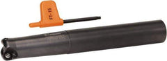 Kennametal - 25mm Cutting Diam, 63/64" Shank Diam, 63/64" Max Depth of Cut, Straight Shank Indexable Copy End Mill - 2 Inserts, RD.X 1003.. Insert - Eagle Tool & Supply