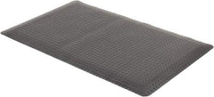 Wearwell - 5' Long x 3' Wide, Dry Environment, Anti-Fatigue Matting - Black, Vinyl with Urethane Sponge Base, Beveled on 4 Sides - Eagle Tool & Supply