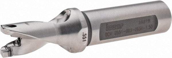 Iscar - 0.551" to 0.567" Diam, 1.5xD, 0.83" Max Depth, 5/8" Shank Diam, 3.51" OAL, Replaceable-Tip Drill - FCP, ICK, ICK-2M, ICM, ICN, ICP, iCP-2M Insert, 14 Seat Size, 73382764 Toolholder, Series SumoCham - Eagle Tool & Supply