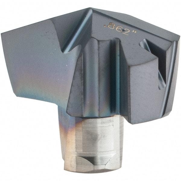 Iscar - Series ICP, 0.862" Diam Grade IC908 140° Replaceable Drill Tip - Carbide, TiAlN Finish, 21 Seat Size, Through Coolant - Eagle Tool & Supply