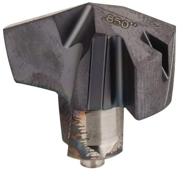 Iscar - Series ICP, 0.85" Diam Grade IC908 140° Replaceable Drill Tip - Carbide, TiAlN Finish, 21 Seat Size, Through Coolant - Eagle Tool & Supply