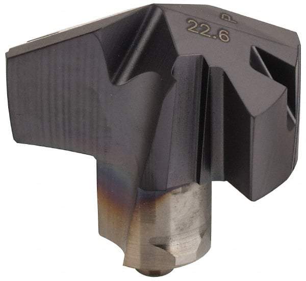 Iscar - Series ICP, 22.61mm Diam Grade IC908 140° Replaceable Drill Tip - Carbide, TiAlN Finish, 22 Seat Size - Eagle Tool & Supply
