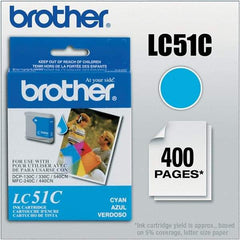 Brother - Cyan Ink Cartridge - Use with Brother DCP-130C, 330C, 350C, intelliFAX-1860C, 1960C, 2480C, 2580C, MFC-230C, 240C, 440CN, 465CN, 665CW, 685CW, 845CW, 885CW, 3360C - Eagle Tool & Supply