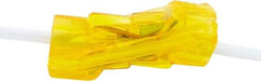 Ideal - 2 Port, 18 to 12 AWG Compatible, Push-In Wire Connector - 0.97" OAL x 0.4055" OAW x 0.43" OAH, Orange - Eagle Tool & Supply