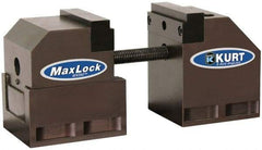 Kurt - 3-1/2" Jaw Width, 4-5/8" High x 8" Long Vise - For Use with 5 Axis Workholding Systems - Eagle Tool & Supply