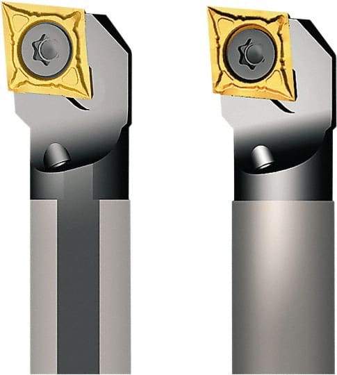Seco - 17mm Min Bore Diam, 160mm OAL, 12mm Shank Diam, A-SCLC Indexable Boring Bar - 20mm Max Bore Depth, CC.. 09T3.. Insert, Screw Holding Method - Eagle Tool & Supply