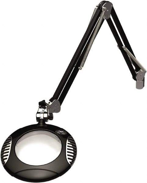 O.C. White - 43 Inch, Clamp on, LED, Black, Magnifying Task Light - 4 Watt, 2x Magnification, 6 Inch Wide, 6 Inch Long - Eagle Tool & Supply