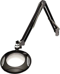 O.C. White - 43 Inch, Clamp on, LED, Black, Magnifying Task Light - 4 Watt, 2x Magnification, 6 Inch Wide, 6 Inch Long - Eagle Tool & Supply