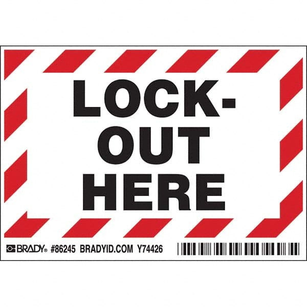 Brady - Safety & Facility Labels Message Type: Accident Prevention Header: None - Eagle Tool & Supply