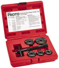 Proto - 7 Piece Automotive Disc Brake Caliper Tool Kit - Eagle Tool & Supply