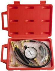 Proto - 2' Hose Length, 0 to 145 psi, Mechanical Automotive Fuel Injection Tester - 1 Lb Graduation - Eagle Tool & Supply