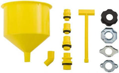 Proto - 1 Qt Capacity Plastic Funnel - Straight Spout, Yellow - Eagle Tool & Supply