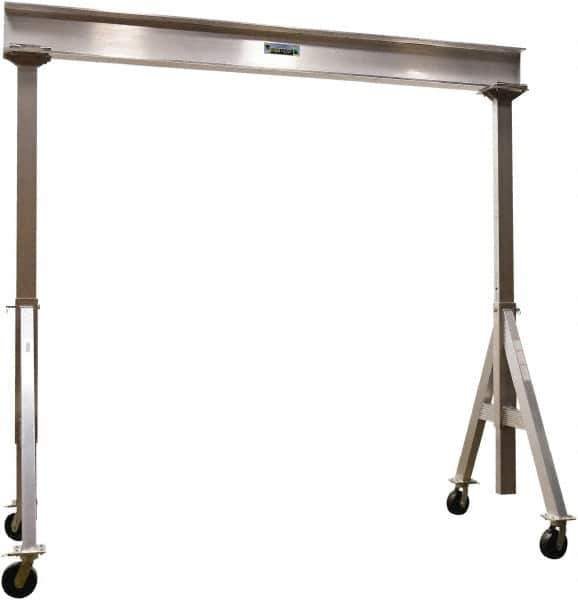 Vestil - 6,000 Lb Load Capacity, Aluminum Gantry Crane - 12' Span - Eagle Tool & Supply