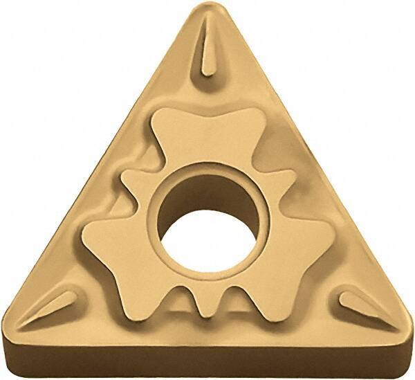 Kyocera - TNMG331 HQ Grade CA6515 Carbide Turning Insert - TiCN/Al2O3/TiN Finish, 60° Triangle, 3/8" Inscr Circle, 3/16" Thick, 1/64" Corner Radius - Eagle Tool & Supply