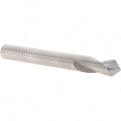Chicago-Latrobe - 3/8" Body Diam, 90°, 3-1/8" OAL, Solid Carbide Spotting Drill - Eagle Tool & Supply