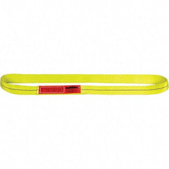 Lift-All - 3' Long x 1" Wide, 2,000 Lb Vertical Capacity, Polyester Web Sling - 1,600 Lb Choker Capacity - Eagle Tool & Supply