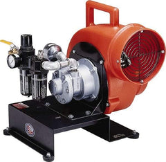 Allegro - 8" Inlet, Pneumatic Centrifugal Blower - 1,800 & 1,350 CFM (One 90° Bend), 1,700 CFM (Free Air) & 900 CFM (Two 90° Bends) - Eagle Tool & Supply