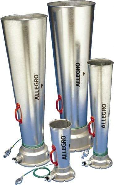 Allegro - 46.06 Inch Long, Galvanized Steel Venturi Style Pneumatic Blowers - 1 Inch NPT, 14.37 Inch Base Diameter, 14-1/4 Inch Face Diameter - Eagle Tool & Supply