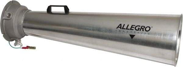 Allegro - 44-1/4 Inch Long, Galvanized Steel Venturi Style Pneumatic Blowers - 1 Inch NPT, 11-1/4 Inch Base Diameter, 12-1/2 Inch Face Diameter - Eagle Tool & Supply