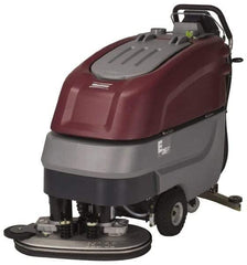 Minuteman - 26" Cleaning Width, Electric Floor Scrubber - 0.60 (Vacuum) & 0.75 (Brush) hp, 180 RPM, 65" Water Lift, 19 Gal Tank Capacity, Series E26 - Eagle Tool & Supply