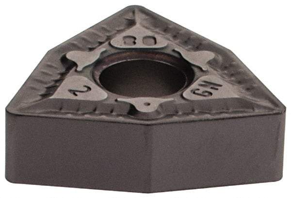 Iscar - WNMG432 GN Grade IC907 Carbide Turning Insert - 80° Trigon, 1/2" Inscr Circle, 3/16" Thick, 1/32" Corner Radius - Eagle Tool & Supply