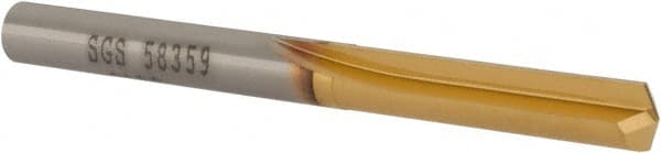 SGS - 7/32", 140° Point, Solid Carbide Straight Flute Drill Bit - Eagle Tool & Supply