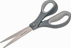 Fiskars - 3-7/64" LOC, 8-1/2" OAL Stainless Steel Scissors - Right Hand, Plastic Straight Handle, For Crafts - Eagle Tool & Supply