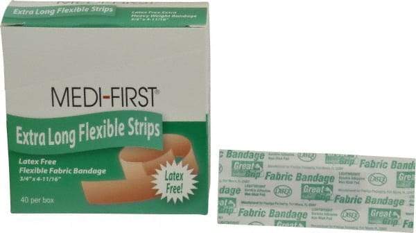 Medique - 4-11/16" Long x 3/4" Wide, General Purpose Self-Adhesive Bandage - Woven Fabric Bandage - Eagle Tool & Supply