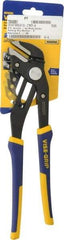 Irwin - 12" OAL, 2-3/4" Jaw Length, Groovelock Pliers - Smooth Jaw, Smooth Head, ProTouch Handles - Eagle Tool & Supply