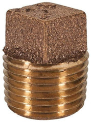 Merit Brass - Class 125, 1/2" Internal Pipe, Lead Free Brass Cap - MNPT - Eagle Tool & Supply