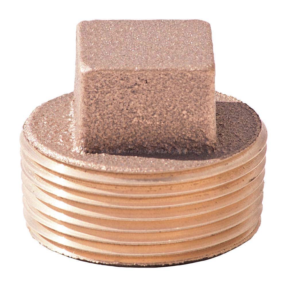 Merit Brass - Brass & Chrome Pipe Fittings Type: Square Head Plug Fitting Size: 2 - Eagle Tool & Supply