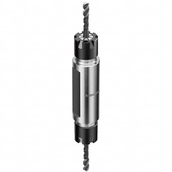 Collet Chuck: 0.5 to 10 mm Capacity, ER Collet, Straight Shank 100 mm Projection, 0.003 mm TIR, Through Coolant