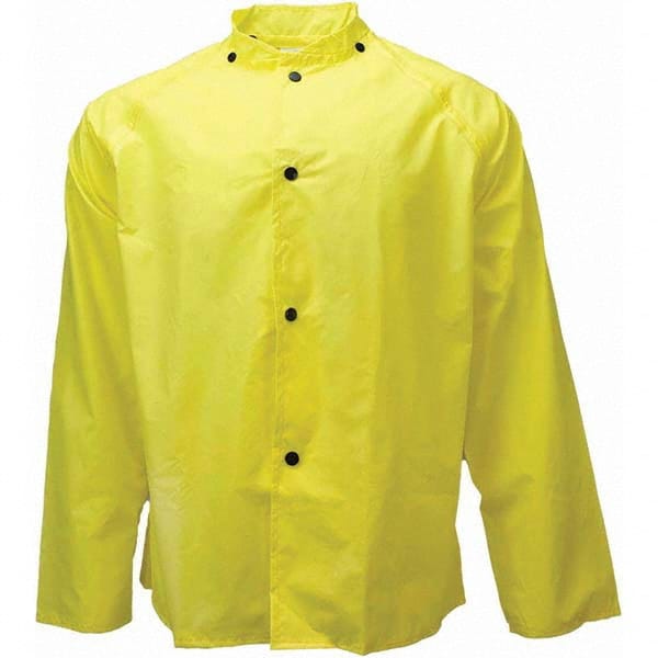 Neese - Size L Yellow Rain & Flame Resistant/Retardant Rain Jacket - Eagle Tool & Supply