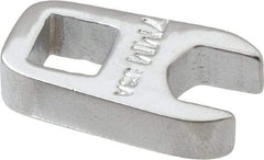 Proto - 7mm 1/4" Drive Chrome Crowfoot Wrench - 33/64" Head Diam x 0.218" Head Thickness, 0.93" OAL - Eagle Tool & Supply