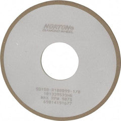 Norton - 4" Diam x 1-1/4" Hole x 1/8" Thick, 150 Grit Surface Grinding Wheel - Diamond, Type 1A1, Very Fine Grade, Resinoid Bond - Eagle Tool & Supply