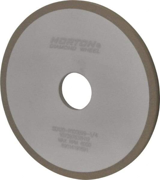 Norton - 6" Diam x 1-1/4" Hole x 1/4" Thick, 120 Grit Surface Grinding Wheel - Diamond, Type 1A1, Fine Grade, Resinoid Bond - Eagle Tool & Supply