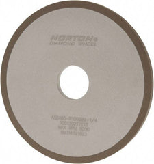 Norton - 6" Diam x 1-1/4" Hole x 1/4" Thick, 180 Grit Surface Grinding Wheel - Diamond, Type 1A1, Very Fine Grade, Resinoid Bond - Eagle Tool & Supply