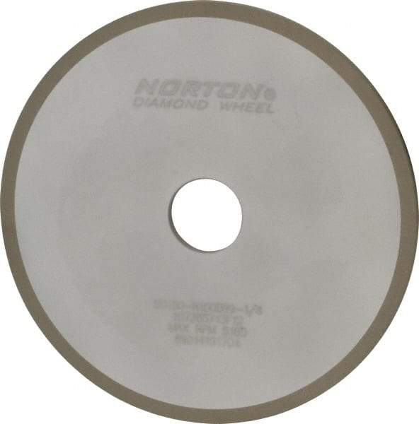 Norton - 7" Diam x 1-1/4" Hole x 1/4" Thick, 180 Grit Surface Grinding Wheel - Diamond, Type 1A1, Very Fine Grade, Resinoid Bond - Eagle Tool & Supply