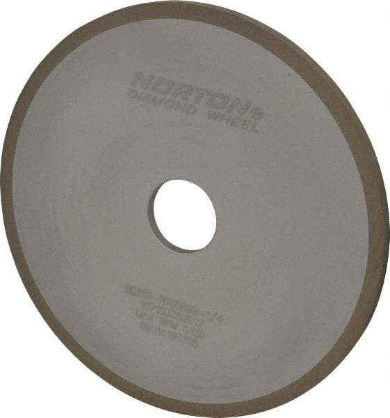 Norton - 7" Diam x 1-1/4" Hole x 1/4" Thick, 220 Grit Surface Grinding Wheel - Diamond, Type 1A1, Very Fine Grade, Resinoid Bond - Eagle Tool & Supply