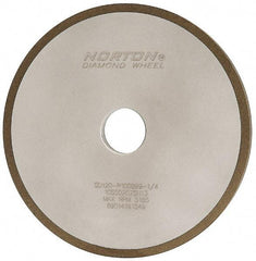 Norton - 7" Diam x 1-1/4" Hole x 3/8" Thick, 120 Grit Surface Grinding Wheel - Diamond, Type 1A1, Fine Grade, Resinoid Bond - Eagle Tool & Supply